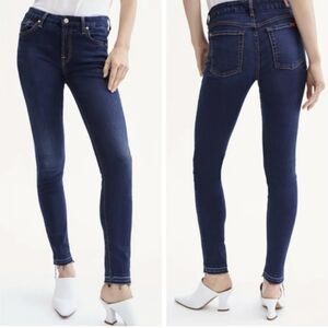 7 for all mankind the Skinny jeans raw open hem
